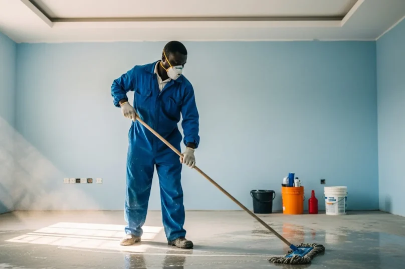 generation cleaning - post construction cleaning - mopping